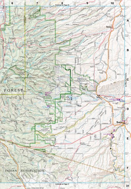 Oregon Atlas & Gazetteer Page 31 Preview 1