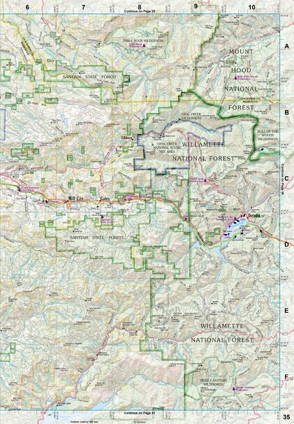 Oregon Atlas & Gazetteer Page 35 Preview 1