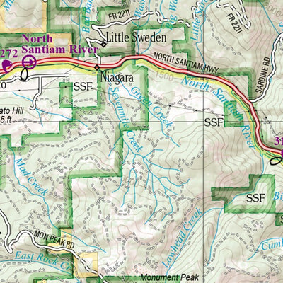 Oregon Atlas & Gazetteer Page 35 Preview 2