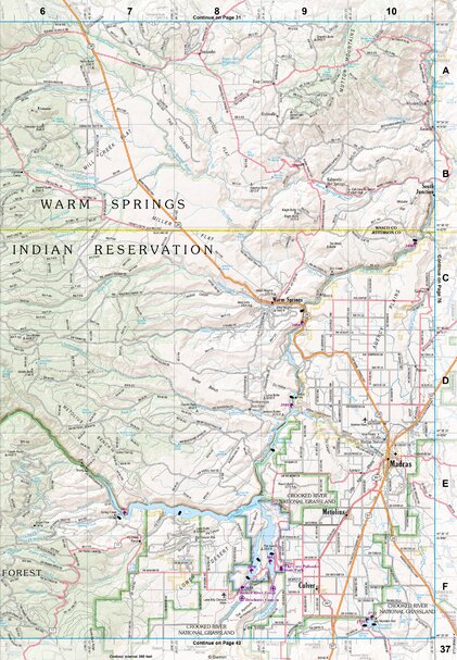Oregon Atlas & Gazetteer Page 37 Preview 1