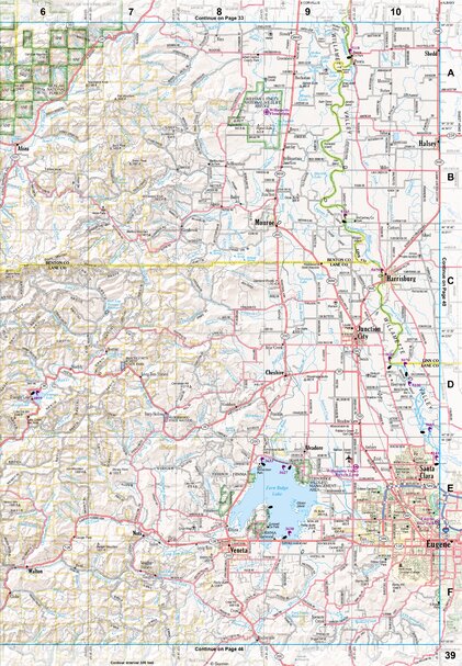 Oregon Atlas & Gazetteer Page 39 Preview 1