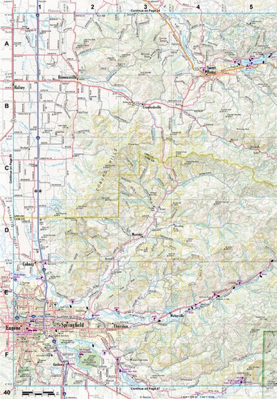 Oregon Atlas & Gazetteer Page 40 Preview 1