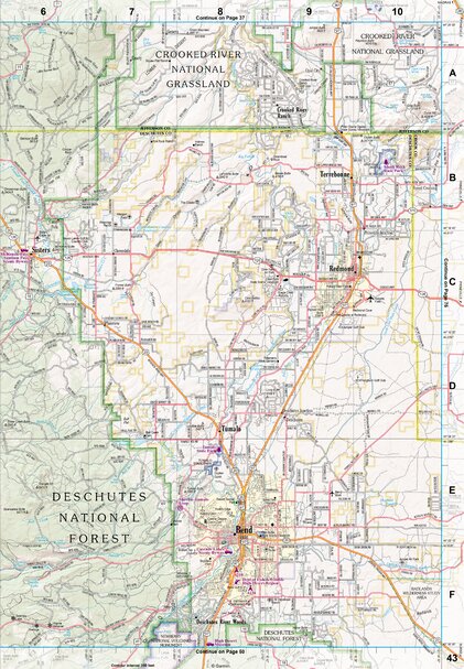 Oregon Atlas & Gazetteer Page 43 Preview 1