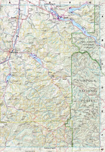 Oregon Atlas & Gazetteer Page 47 Preview 1