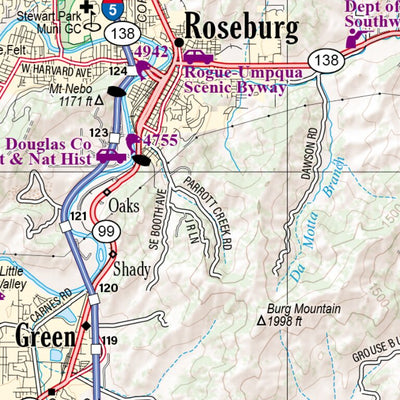 Oregon Atlas & Gazetteer Page 53 Preview 2