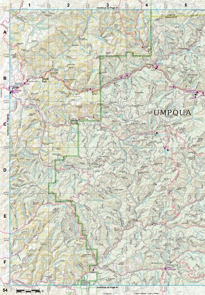 Oregon Atlas & Gazetteer Page 54 Preview 1