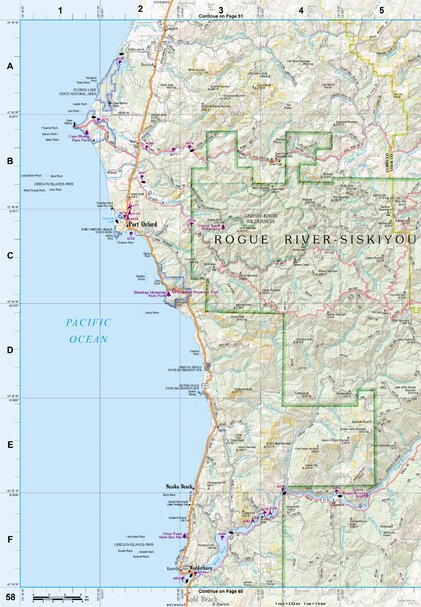 Oregon Atlas & Gazetteer Page 58 Preview 1