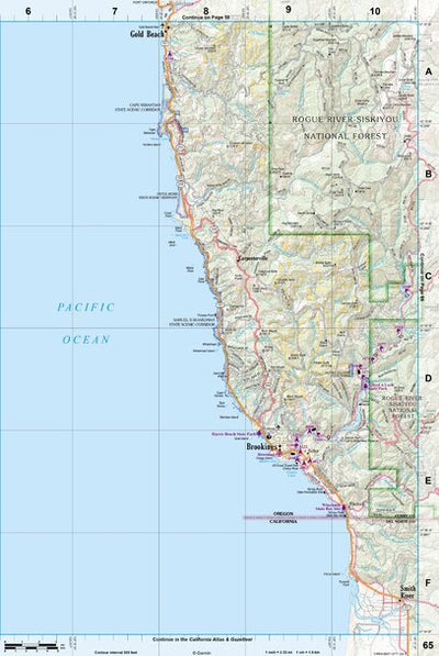 Oregon Atlas & Gazetteer Page 65 Preview 1