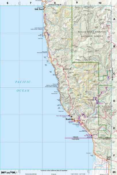 Oregon Atlas & Gazetteer Page 65 Preview 1