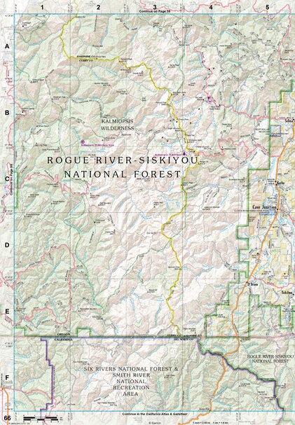 Oregon Atlas & Gazetteer Page 66 Preview 1