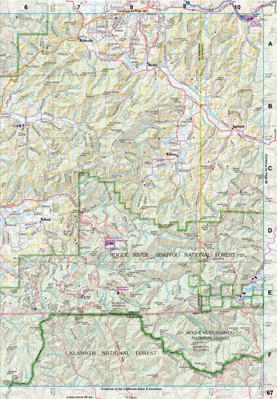 Oregon Atlas & Gazetteer Page 67 Preview 1