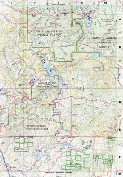 Oregon Atlas & Gazetteer Page 69 Preview 1