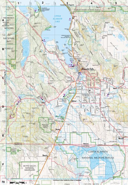 Oregon Atlas & Gazetteer Page 70 Preview 1
