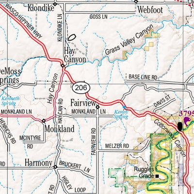 Oregon Atlas & Gazetteer Page 72 Preview 2