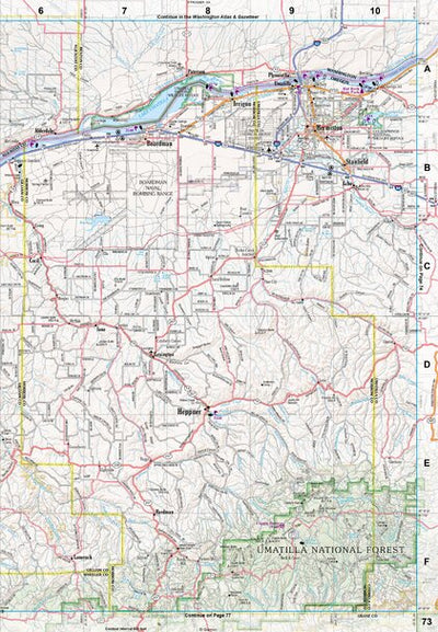 Oregon Atlas & Gazetteer Page 73 Preview 1