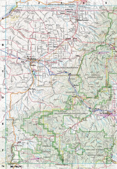 Oregon Atlas & Gazetteer Page 74 Preview 1