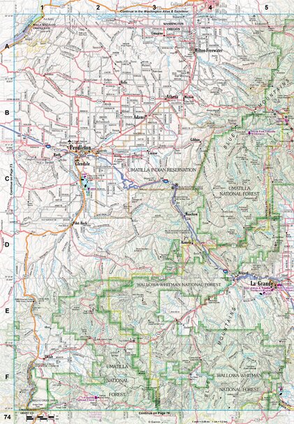 Oregon Atlas & Gazetteer Page 74 Preview 1
