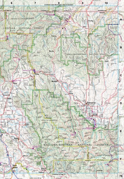 Oregon Atlas & Gazetteer Page 75 Preview 1