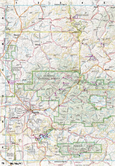 Oregon Atlas & Gazetteer Page 76 Preview 1