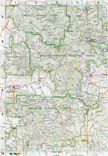 Oregon Atlas & Gazetteer Page 78 Preview 1