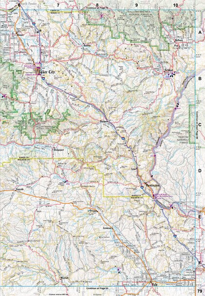 Oregon Atlas & Gazetteer Page 79 Preview 1