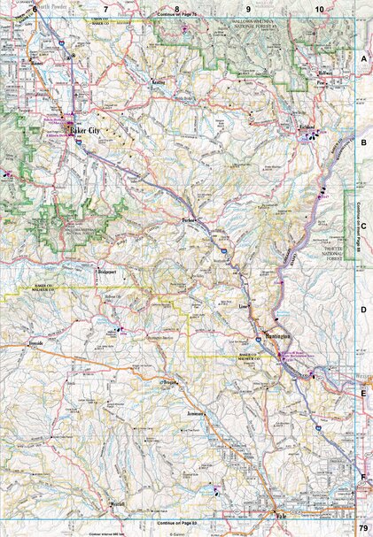 Oregon Atlas & Gazetteer Page 79 Preview 1