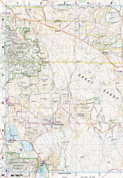 Oregon Atlas & Gazetteer Page 80 Preview 1