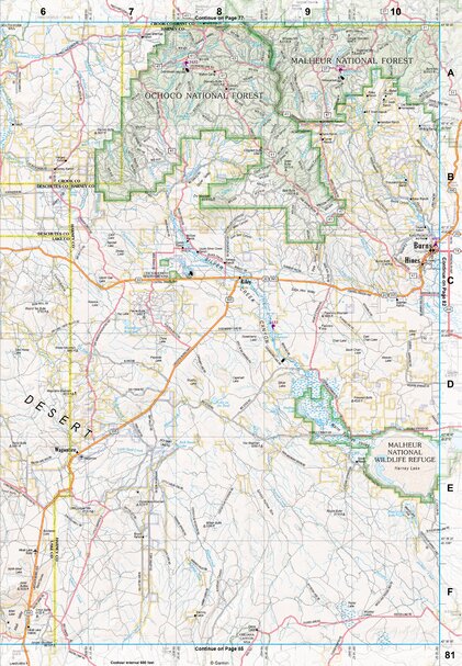 Oregon Atlas & Gazetteer Page 81 Preview 1