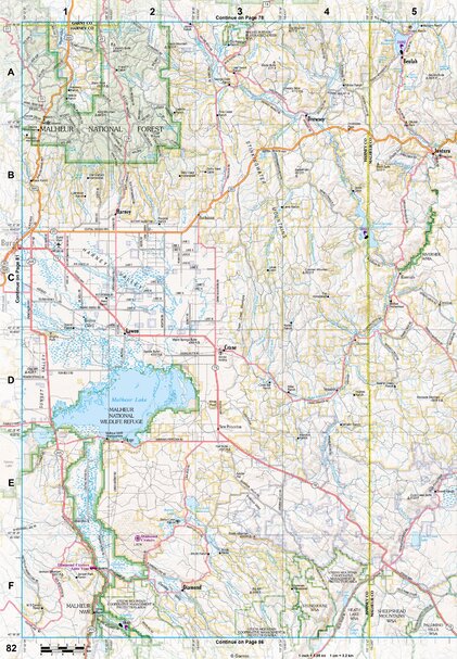 Oregon Atlas & Gazetteer Page 82 Preview 1
