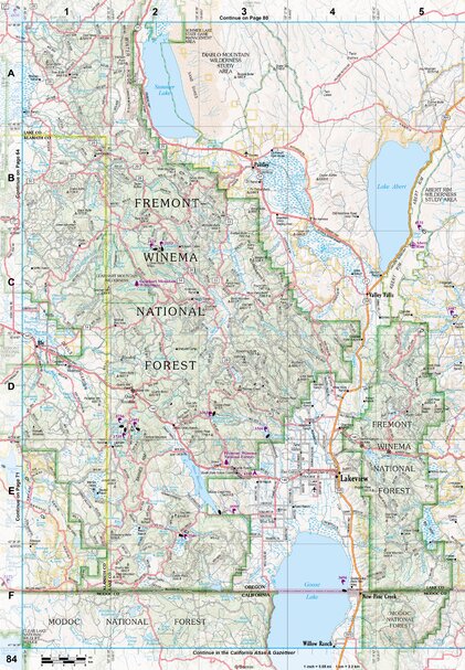 Oregon Atlas & Gazetteer Page 84 Preview 1