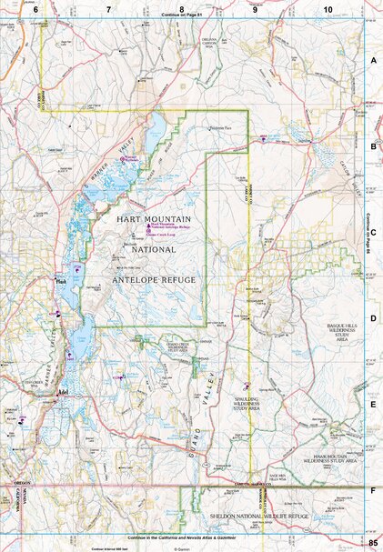 Oregon Atlas & Gazetteer Page 85 Preview 1