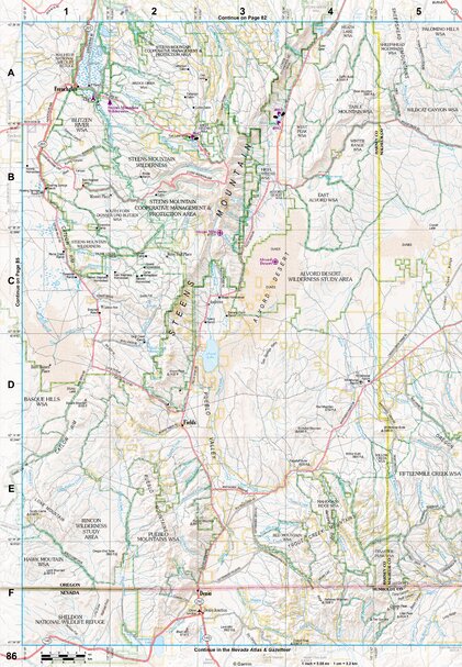 Oregon Atlas & Gazetteer Page 86 Preview 1