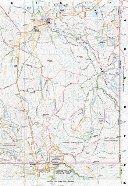 Oregon Atlas & Gazetteer Page 87 Preview 1