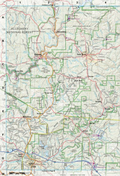 Garmin Pennsylvania Atlas & Gazetteer Page 36 digital map