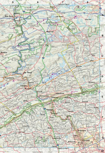 Garmin Pennsylvania Atlas & Gazetteer Page 57 digital map