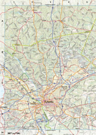 Garmin South Carolina Atlas & Gazetteer Page 34 bundle exclusive