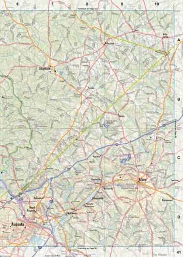 Garmin South Carolina Atlas & Gazetteer Page 41 digital map