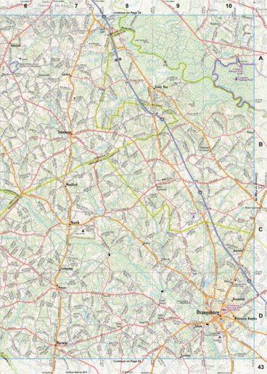 Garmin South Carolina Atlas & Gazetteer Page 43 digital map