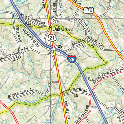 Garmin South Carolina Atlas & Gazetteer Page 43 digital map