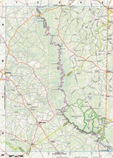 Garmin South Carolina Atlas & Gazetteer Page 58 digital map