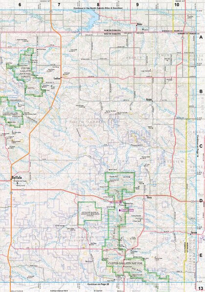 South Dakota Atlas & Gazetteer Page 13 Preview 1