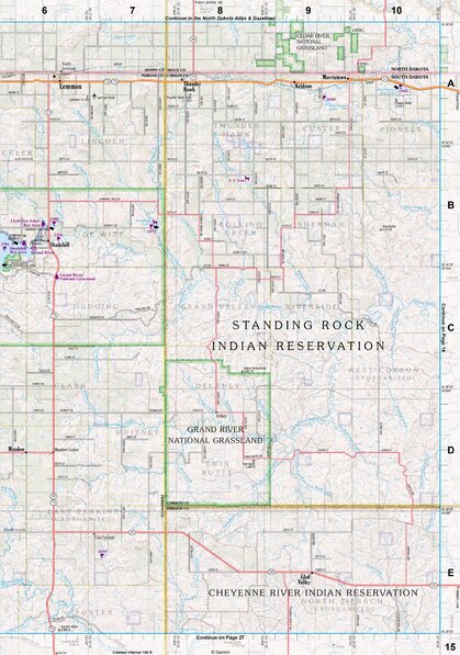 South Dakota Atlas & Gazetteer Page 15 Preview 1