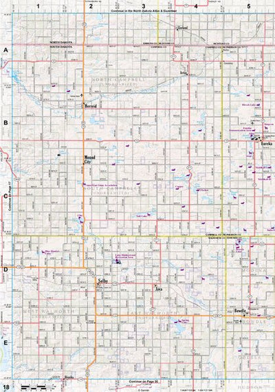 South Dakota Atlas & Gazetteer Page 18 Preview 1