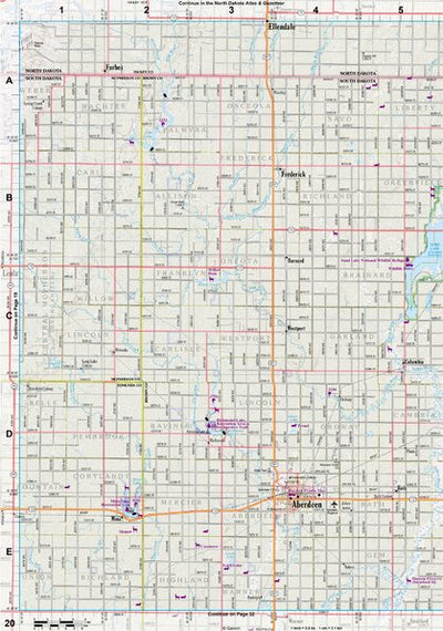 South Dakota Atlas & Gazetteer Page 20 Preview 1