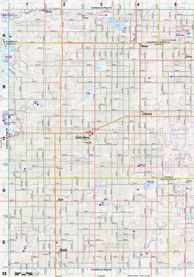 South Dakota Atlas & Gazetteer Page 30 Preview 1