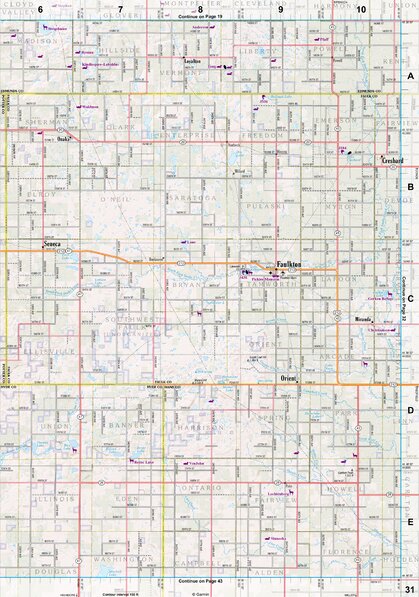 South Dakota Atlas & Gazetteer Page 31 Preview 1