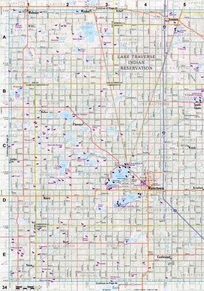 South Dakota Atlas & Gazetteer Page 34 Preview 1