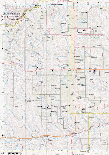 South Dakota Atlas & Gazetteer Page 40 Preview 1
