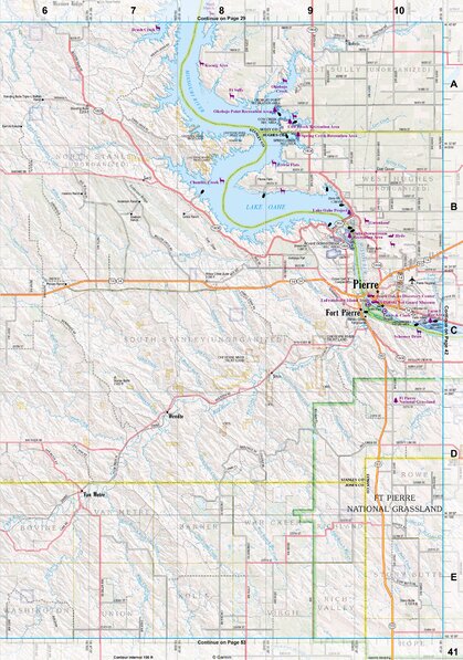 South Dakota Atlas & Gazetteer Page 41 Preview 1