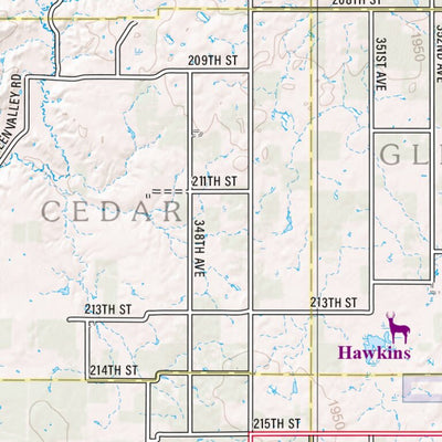 South Dakota Atlas & Gazetteer Page 43 Preview 2